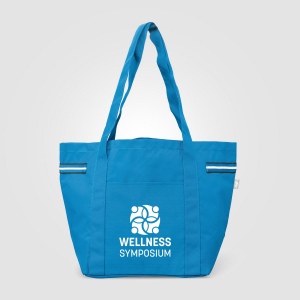 Sac fourre-tout Newport en polyester recyclé à rayures – 20 L (+Sérigraphie) 5