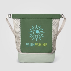 Sac à cordon Neri en maille recyclée – 34 L (+Sérigraphie) 10
