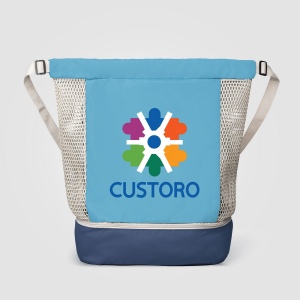 Sac à cordon Neri en maille recyclée – 34 L (+Sérigraphie) 11