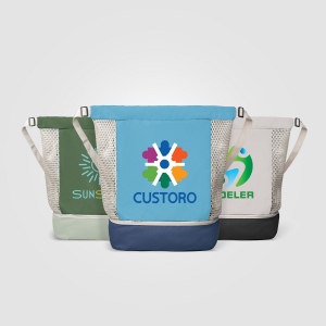 Sac à cordon Neri en maille recyclée – 34 L (+Sérigraphie) 13