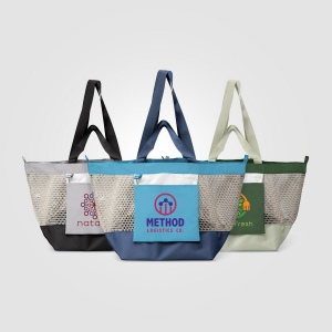 Sac fourre-tout Neri en maille recyclée pliable – 45 L (+Sérigraphie) 13