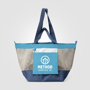 Sac fourre-tout Neri en maille recyclée pliable – 45 L (+Sérigraphie) 3