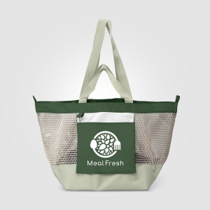 Sac fourre-tout Neri en maille recyclée pliable – 45 L (+Sérigraphie)