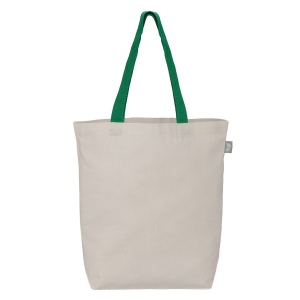 Sac shopping Tonga en coton recyclé à anses colorées – 11 L (+Sérigraphie) 9