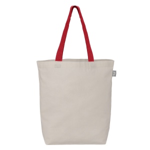 Sac shopping Tonga en coton recyclé à anses colorées – 11 L (+Sérigraphie) 10