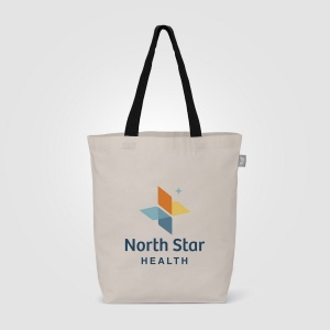 Sac shopping Tonga en coton recyclé à anses colorées – 11 L (+Sérigraphie) 13