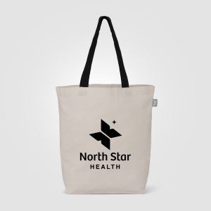 Sac shopping Tonga en coton recyclé à anses colorées – 11 L (+Sérigraphie) 3
