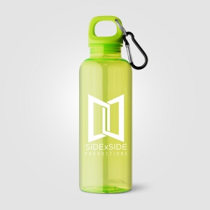 Gourde de vélo Doli, bouchon à vis avec mousqueton, rPET - 500 ml (+Sérigraphie) 15