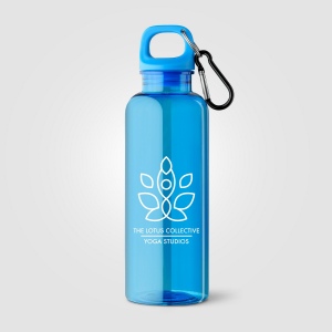 Gourde de vélo Doli, bouchon à vis avec mousqueton, rPET - 500 ml (+Sérigraphie) 16