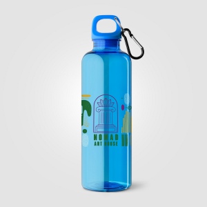 Gourde de vélo Doli, bouchon à vis avec mousqueton, rPET, 740 ml (+Sérigraphie) 4