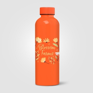 Gourde Norden, rPET brillant, monochrome, étanche - 680 ml (+Sérigraphie) 5