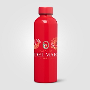 Gourde Norden, rPET brillant, monochrome, étanche - 680 ml (+Sérigraphie) 7