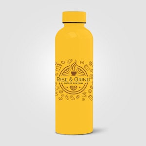 Gourde Norden, rPET brillant, monochrome, étanche - 680 ml (+Sérigraphie) 11
