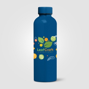 Gourde Norden, rPET brillant, monochrome, étanche - 680 ml (+Sérigraphie) 9