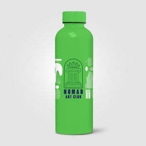 Gourde Norden, rPET brillant, monochrome, étanche - 680 ml (+Sérigraphie) 2