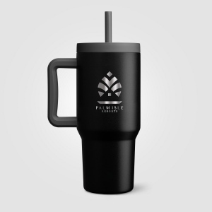 Mug Grosche Aspen, acier inoxydable, triple paroi isolante, avec paille - 945 ml (+Sérigraphie) 14