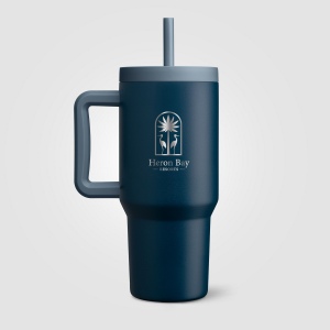 Mug Grosche Aspen, acier inoxydable, triple paroi isolante, avec paille - 945 ml (+Sérigraphie) 16
