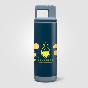 Bouteille Grosche Alpine, acier inoxydable, paille amovible, bouchon flip n’ sip - 590 ml (+Sérigraphie) 4