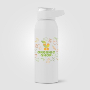 Gourde de sport Lyse en acier inoxydable recyclé – 710 ml (+Sérigraphie) 6