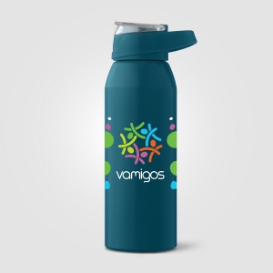 Gourde de sport Lyse en acier inoxydable recyclé – 710 ml (+Sérigraphie) 4
