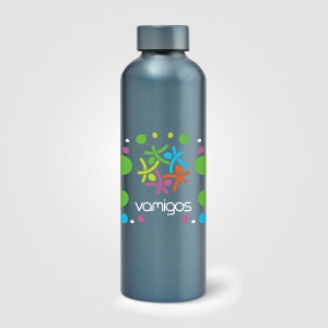 Gourde Astrid en acier inoxydable recyclé – Finition métallisée – 710 ml (+Sérigraphie) 4