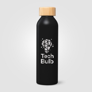 Gourde Eden en aluminium avec couvercle en bambou – 590 ml (+Sérigraphie) 20