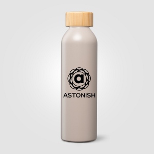 Gourde Eden en aluminium avec couvercle en bambou – 590 ml (+Sérigraphie) 16