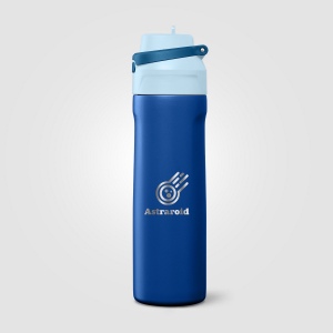 Gourde Lynk en acier inoxydable à paille rabattable – 690 ml (+Sérigraphie) 16