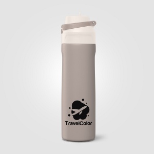 Gourde Lynk en acier inoxydable à paille rabattable – 690 ml (+Sérigraphie) 10