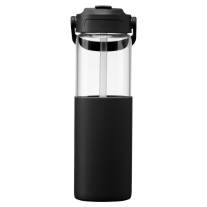 Gourde Juno en verre avec manchon silicone et paille – 590 ml (+Sérigraphie) 6