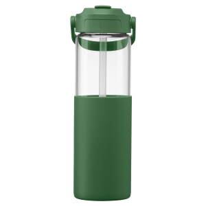 Gourde Juno en verre avec manchon silicone et paille – 590 ml (+Sérigraphie) 8