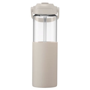 Gourde Juno en verre avec manchon silicone et paille – 590 ml (+Sérigraphie) 12