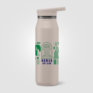 Majesty Stainless Steel Dual-Lid Handle Bottle - 750 ml (+Sérigraphie) 4