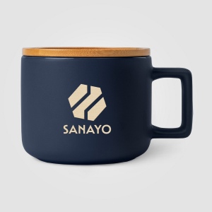 Mug Café Virtuoso en céramique avec couvercle en bambou – 355 mL - Ceram-X (+Laser) 4