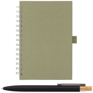 Set carnet Terra A5 à spirales, couverture rigide en carton de lait recyclé & stylo Reborn (+4 Colour Inkjet) 7