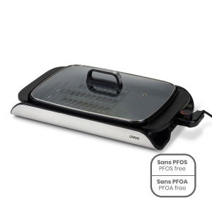 Plancha grill avec couvercle
