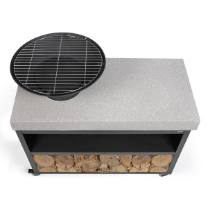 Brasero barbecue sur desserte 3