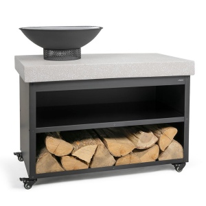 Brasero barbecue sur desserte 2