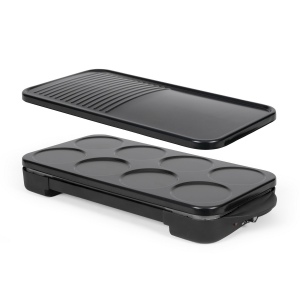Appareil 2 en 1 crêpière et plancha grill