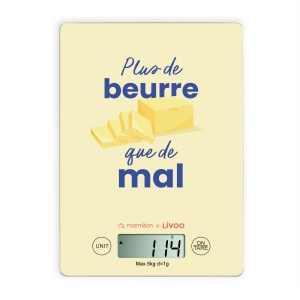 Balance de cuisine électronique rechargeable - Livoo x Marmiton