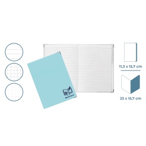 Carnet de Notes A6 avec jaquette amovible - Gomme unie 2