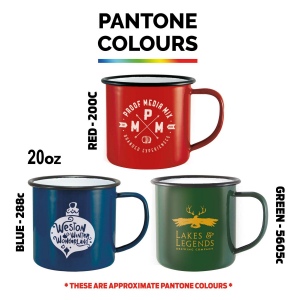 Tasses en émail de qualité supérieure (568ml/20oz) - Blanc 17