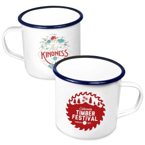 Tasses en émail de qualité supérieure (568ml/20oz) - Blanc 3