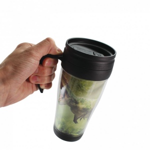 Gourde de voyage thermique avec insertion de photos et poignée (430 ml) 2