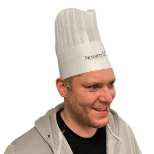 Chapeau de chef non tissé (23cm)