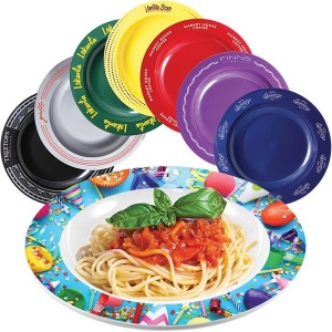 Assiette en plastique réutilisable (23cm)