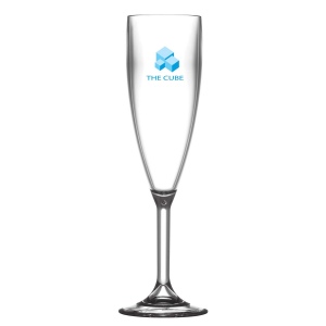 Flûte à Champagne en plastique réutilisable (187ml/6.6oz) Noir et Blanc 4