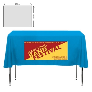 Nappe en tissu de qualité supérieure - 138x178cm (table de 4 pieds - chute courte)