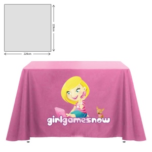Nappe en tissu de qualité supérieure - carrée - 229x229cm (table de 3 pieds - retombée totale) 12