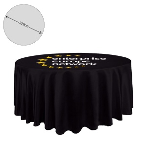 Nappe en tissu de qualité supérieure - ronde - 229 cm (table haute de 2 pieds - chute complète) 13